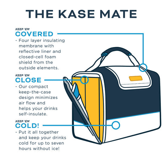 Kanga Coolers 12-pack Collegiate Kase Mate -Georgia