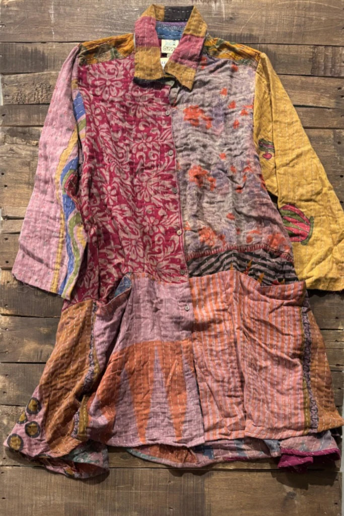 Kantha Sunrise Tunic Top