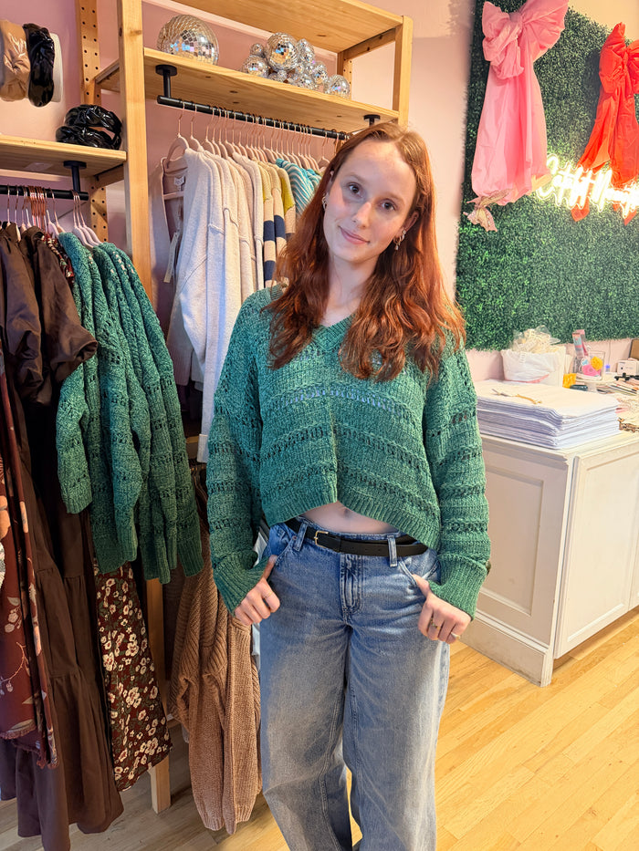Keep Ya Warm at Night Chenille Sweater