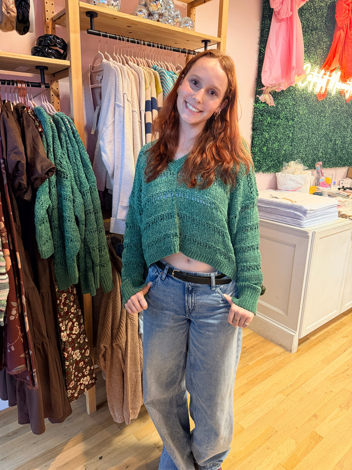 Keep Ya Warm at Night Chenille Sweater