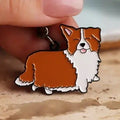 Novelty Keyring - Border Collie  - Red/White