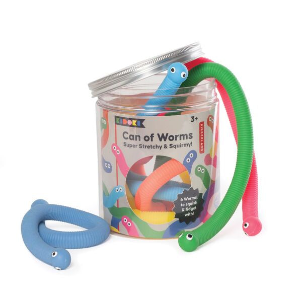 can of worms sensory play for kids