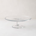 Clear Klara Small Glass Cake Stand, 9.5"Dia. x 4"H, simple timeless design.