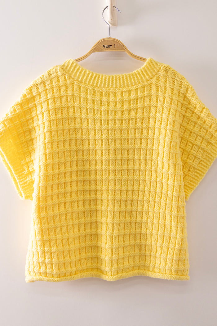 Land O Lakes Butter Yellow Sweater Vest