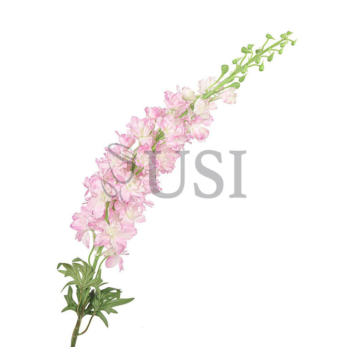 Large Delphinium Flower Spray, 49in, Pink
