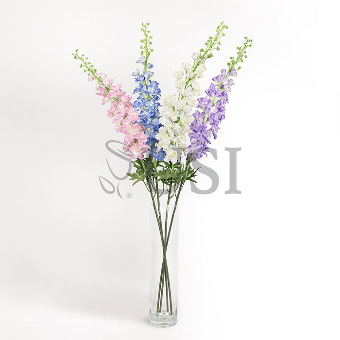 Large Delphinium Flower Spray, 49in, Pink