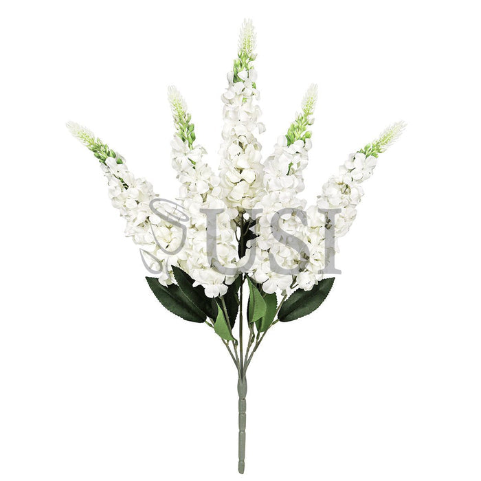 Larkspur Flower Bush x5, 23in, White