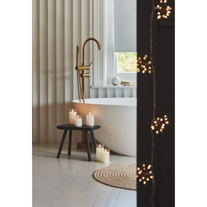LED Glass Candles - Set Of 3