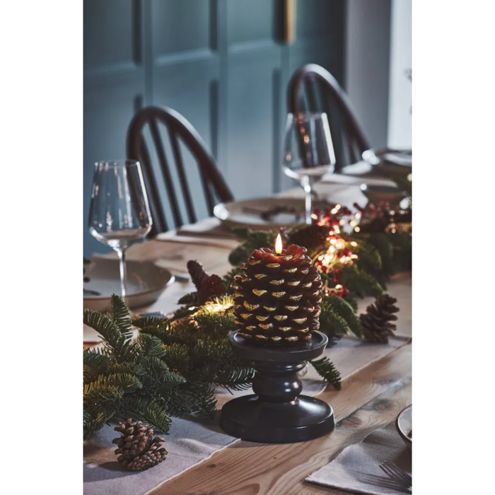 LED Pinecone Candle