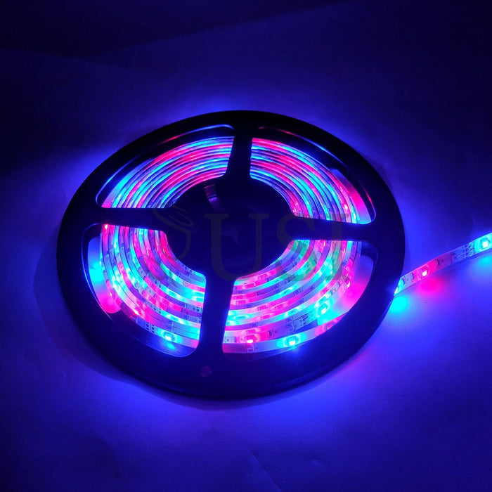 LED Tape Light w Remote, 16.5ft, Multi