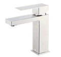 Lexora Monte Stainless Steel Single Hole Bathroom Faucet - Satin Nickel LFS1012SN - MyBBQDirect