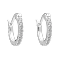 Liberte Piccola Dolce Silver Huggie Earrings