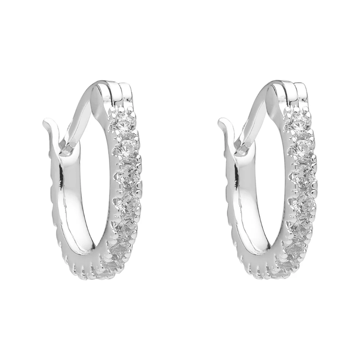 Liberte Piccola Dolce Silver Huggie Earrings