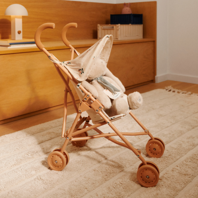 Liewood - Elsie Doll Stroller - Peach / Sea Shell - Mabel & Fox
