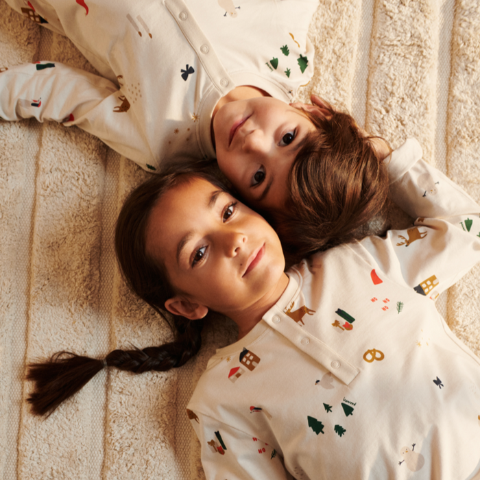 Liewood - Wilhelm Printed Pyjama Set - Holiday / Sandy - Mabel & Fox