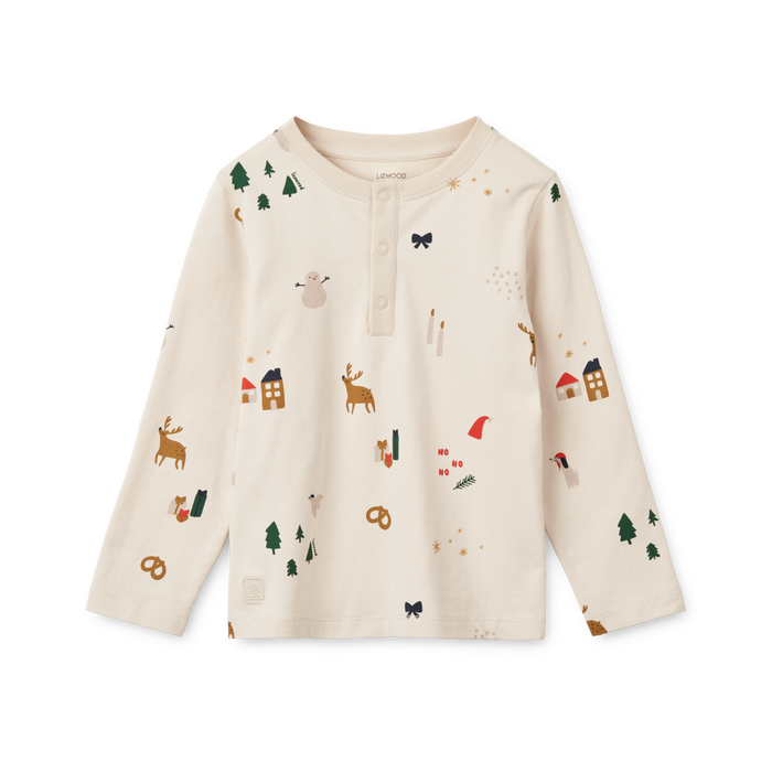 Liewood - Wilhelm Printed Pyjama Set - Holiday / Sandy - Mabel & Fox