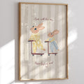 Lion & The Pear - Hand-Illustrated Print - Everlasting Love Big Sister - Mabel & Fox