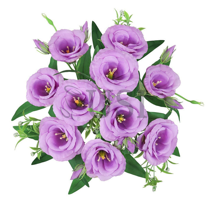 Lisianthus Flower Bush w Filler x10, 19in, Lavender