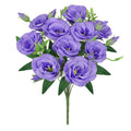Lisianthus Flower Bush w Filler x10, 19in, Purple