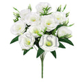 Lisianthus Flower Bush w Filler x10, 19in, White
