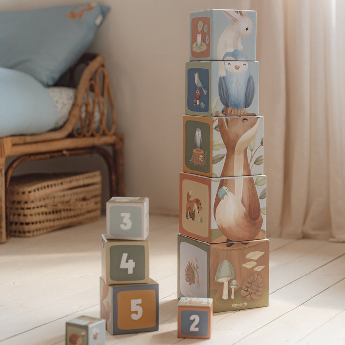 Little Dutch - Stacking Blocks - Forest Friends - Mabel & Fox