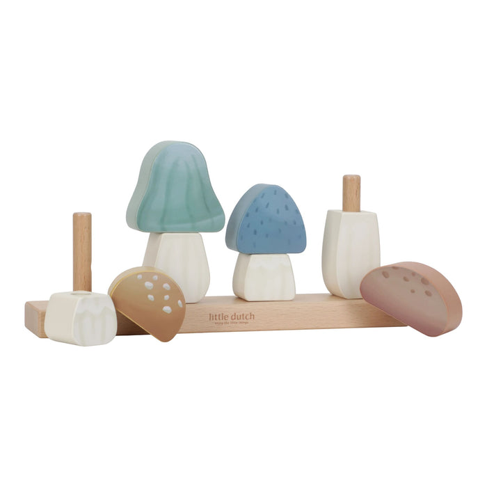 Little Dutch - Stacking Puzzle Mushrooms - Forest Friends - Mabel & Fox