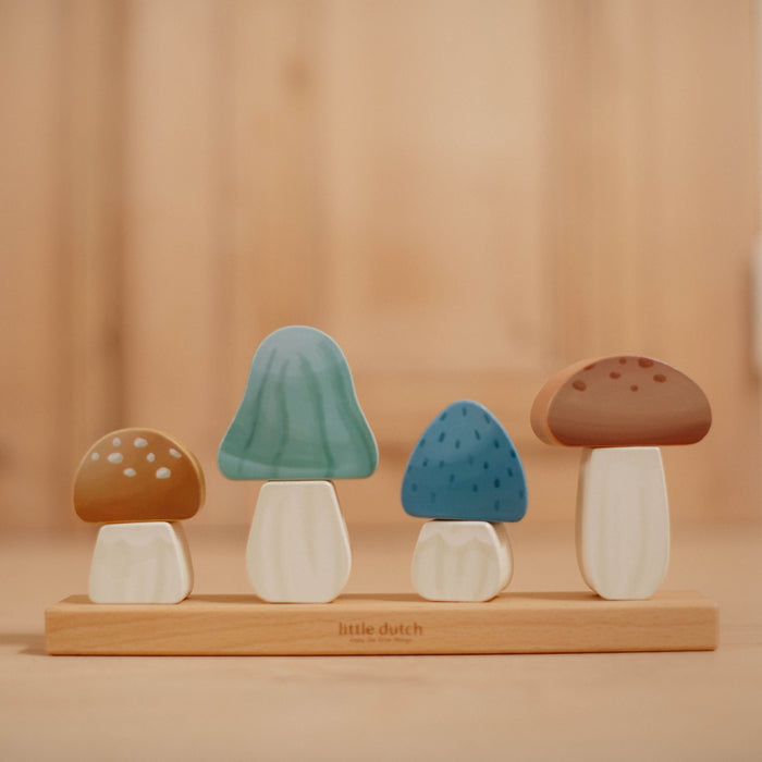 Little Dutch - Stacking Puzzle Mushrooms - Forest Friends - Mabel & Fox