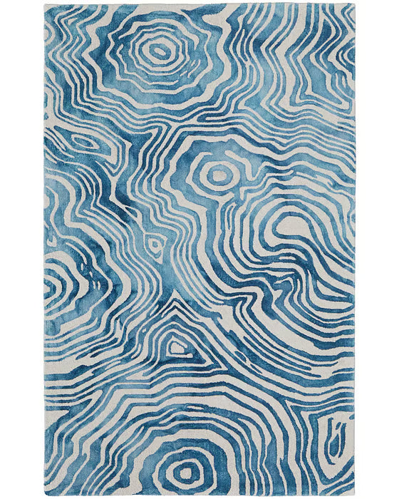 Lorrain Lifestyle Rug-Blue/Ivory