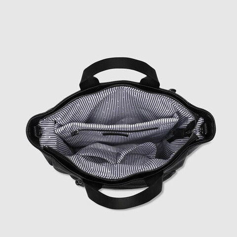 backpack and laptop black bag
