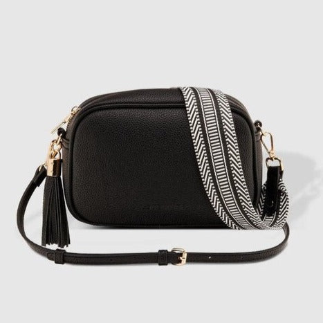 black jacinta cross body bag two straps