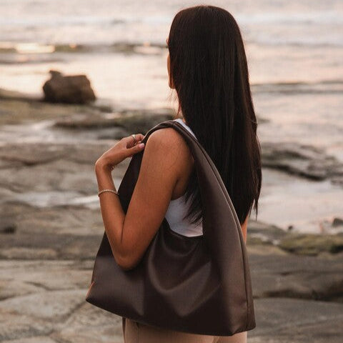 monaco brown chocolate handbag