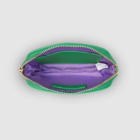bright green wallet purse