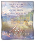 Love Is Patient - blanket - lightweight