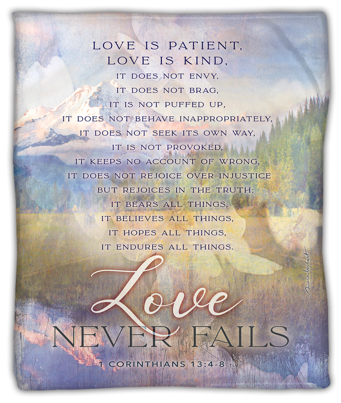 Love Is Patient - blanket - lightweight