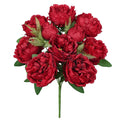 Lush Peony Flower Bush x10, 20in, Red