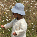 Mabel & Fox - Gingham Sun Hat - Black - Mabel & Fox