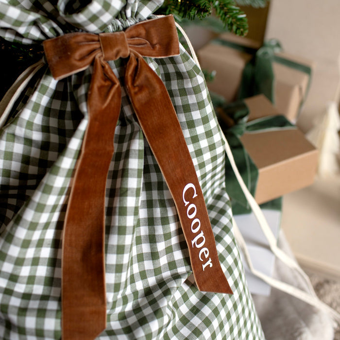 Mabel & Fox - Personalised Velvet Bow - Mabel & Fox