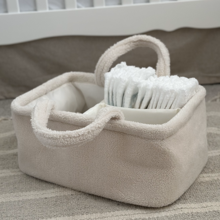 Mabel & Fox - Teddy Nappy Caddy - Milk - Mabel & Fox