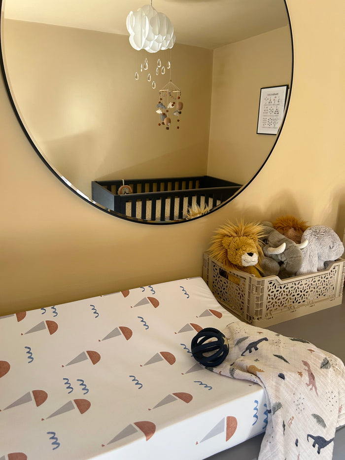 Mabel & Fox - Wedge Baby Changing Mat - Sail Away - Mabel & Fox