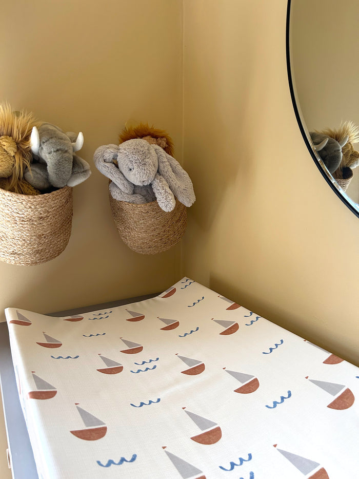 Mabel & Fox - Wedge Baby Changing Mat - Sail Away - Mabel & Fox