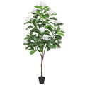 Magnolia Flower Tree Real Touch Potted, 6ft, White