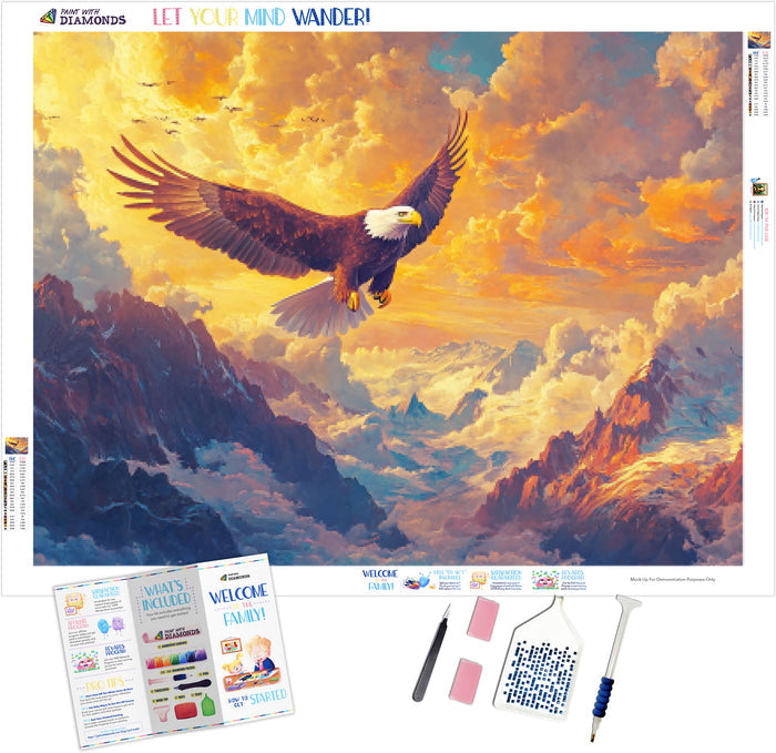 Majestic Bald Eagle Soaring Through The Sky