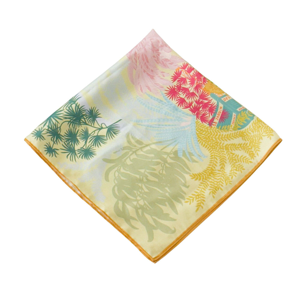 Marais Mustard Mini Square Scarf