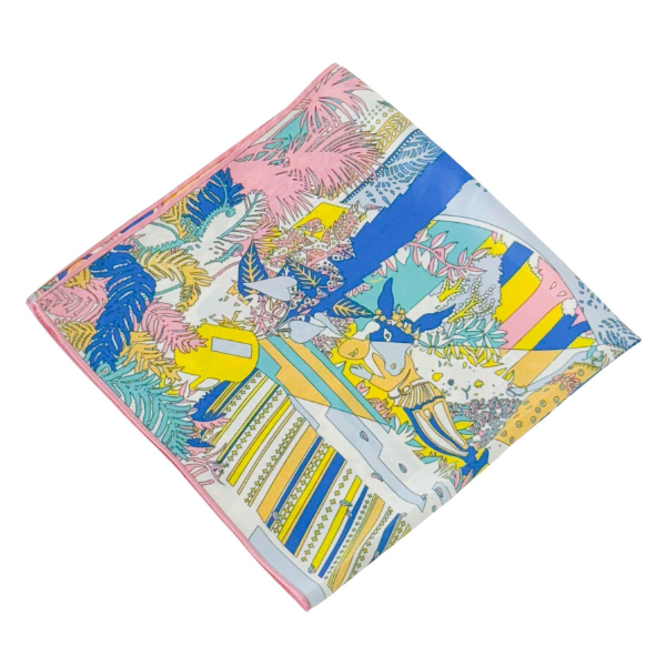 Marais Pink Mini Square Scarf