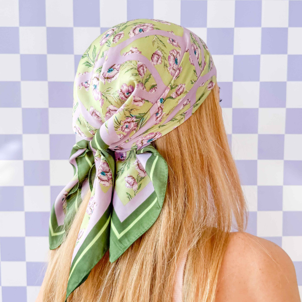 Marais Purple Mini Square Scarf