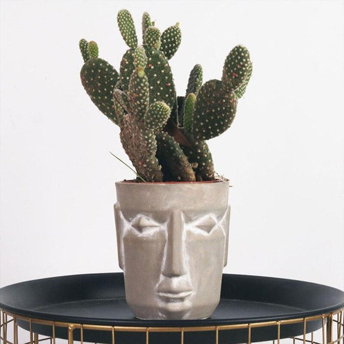 "Maska" Flowerpot silicone mold - madmolds -
