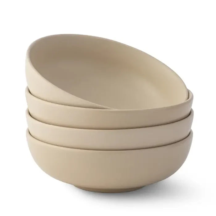 Mate Beige 18-Piece Stoneware Dinnerware Set