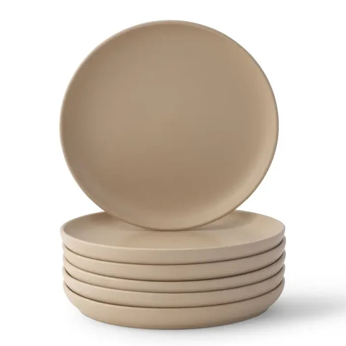 Mate Beige 18-Piece Stoneware Dinnerware Set