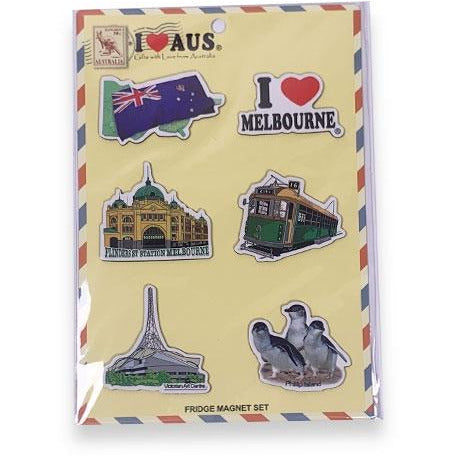 Melbourne Souvenir Magnet Set