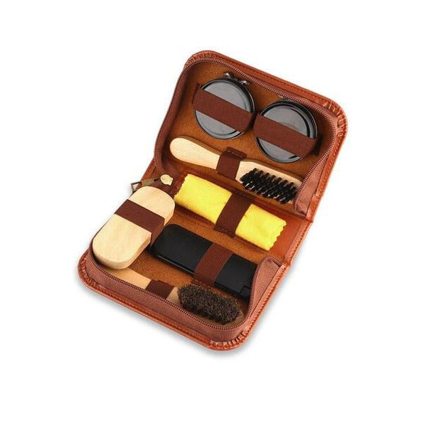 7 piece shoe shine polish kit